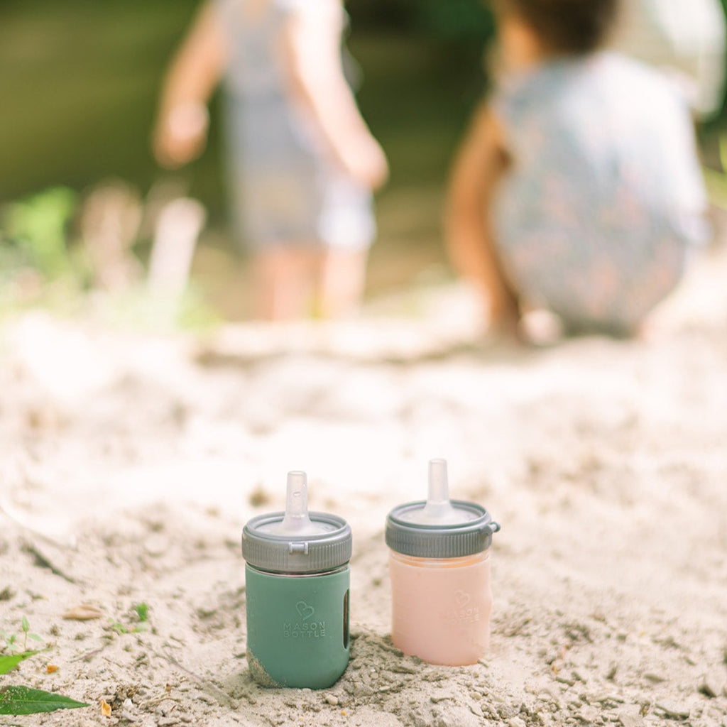 nontoxic sippy cups in sand 