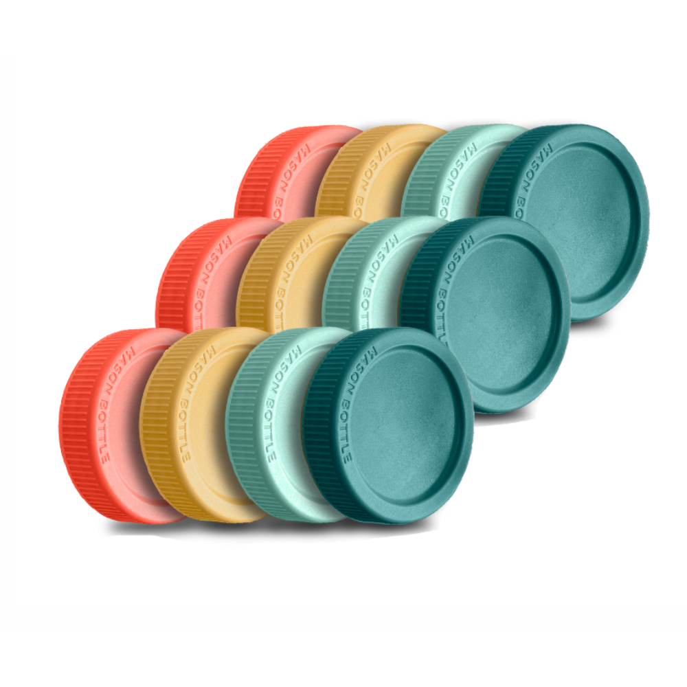 Plastic Storage Lids 12 Pack Rainbow